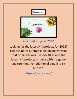 latest nft projects 2022