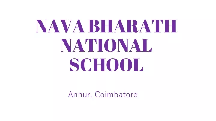 nava bharath national school