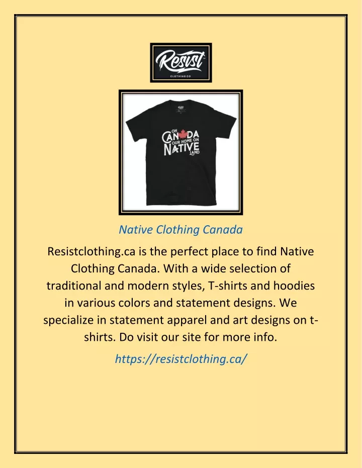 native clothing canada