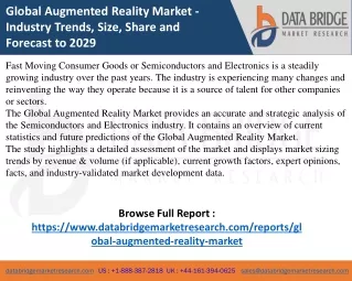 global augmented reality market industry trends