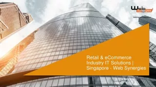 Retail & eCommerce Industry IT Solutions | Web Synergies