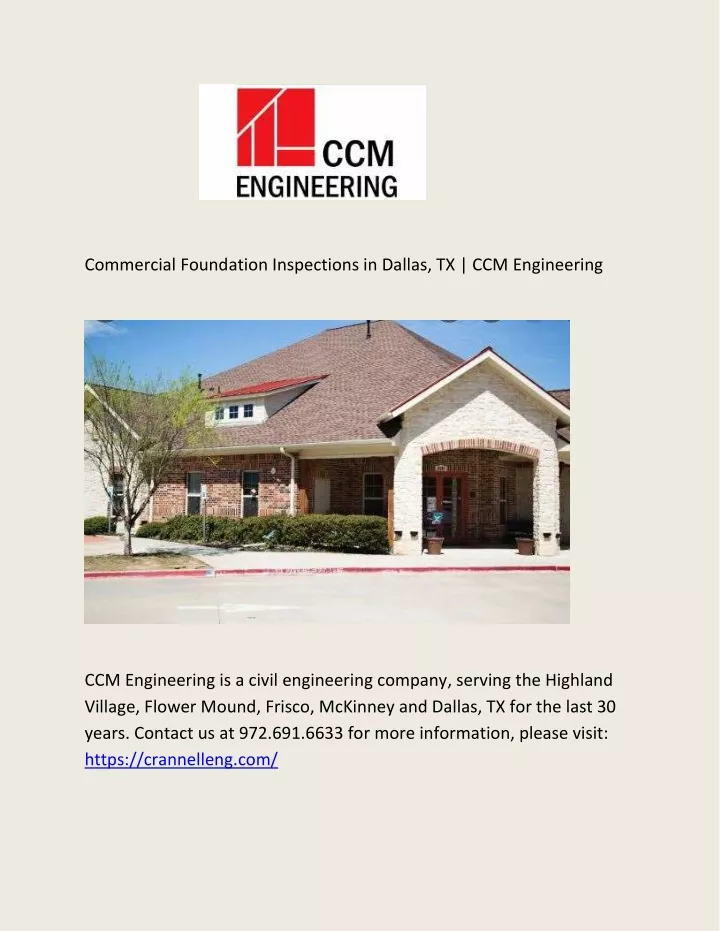 commercial foundation inspections in dallas