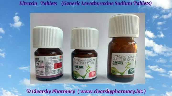 eltroxin tablets generic levothyroxine sodium