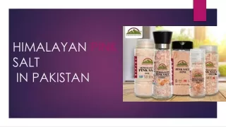 HIMALAYAN PINK SALT IN PAKISTAN