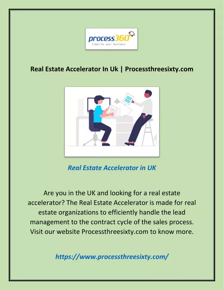 real estate accelerator in uk processthreesixty