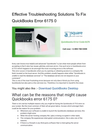 effective troubleshooting solutions to fix