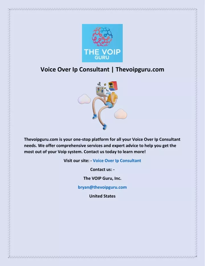 voice over ip consultant thevoipguru com