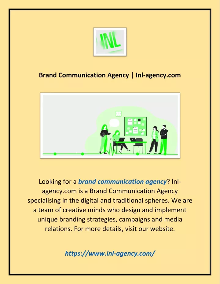 brand communication agency inl agency com