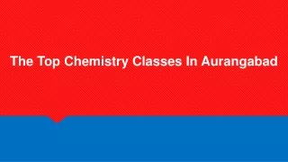 the top chemistry classes in aurangabad