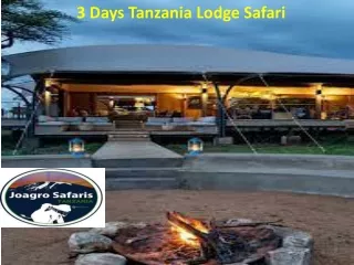 3 Days Tanzania Lodge Safari