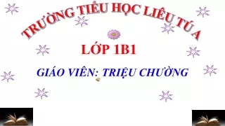 Bài giảng Tiếng Việt Lớp 1 - Bài 1: iêc, uôc, ươc