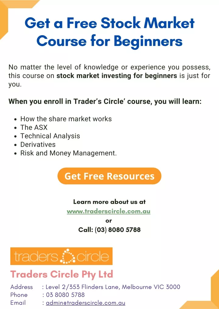 get a free stock market course for beginners