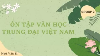 Bài giảng Ngữ văn Lớp 11 - Ôn tập văn học trung đại Việt Nam
