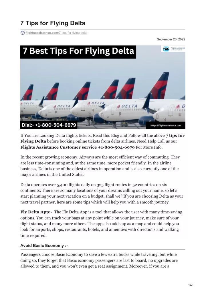 7 tips for flying delta