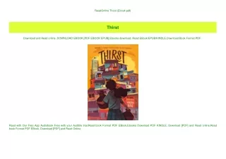 readonline thirst ebook pdf