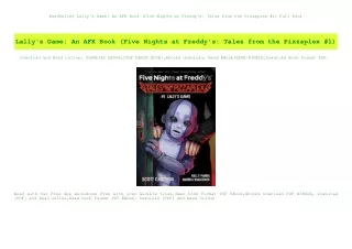 ReadOnline Lally's Game An AFK Book (Five Nights at Freddy's Tales from the Pizzaplex #1) Full Book