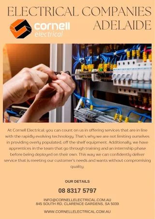 Electrical Companies Adelaide