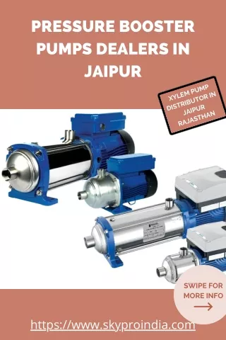 7 Pressure Booster Pumps Dealers in Jaipur