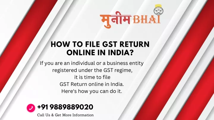 how to file gst return online in india