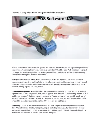 5 benefits of using pos software for supermarket