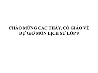 Bài giảng Lịch sử 9 - Bài 8: Nước Mĩ