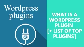 what is a wordpress plugin list of top plugins