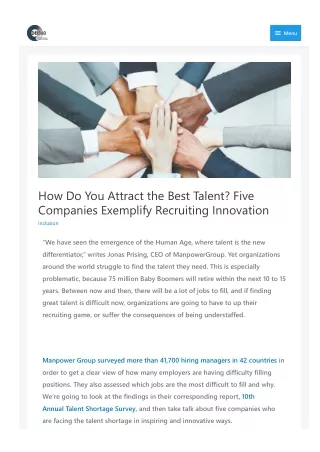 How Do You Attract the Best Talent Five Companies Exemplify Recruiting Innovation