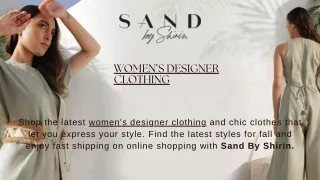 Buy Designer Women Dress Online Sand By shirin