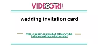 wedding invitation card