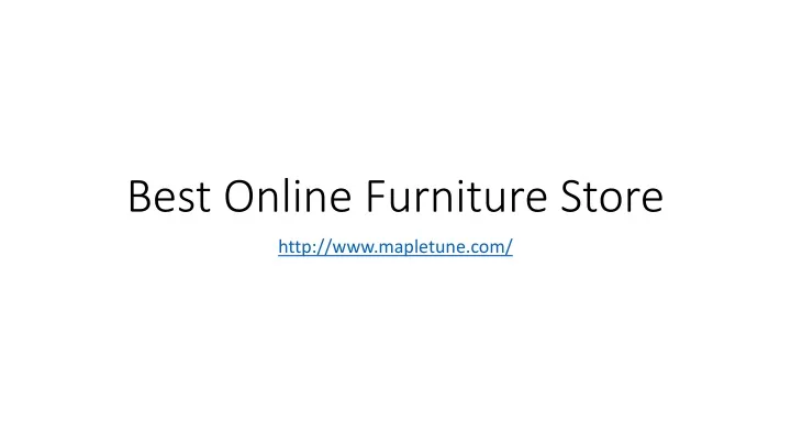 best online furniture store