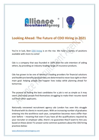 looking ahead the future of cdo hiring in 2021