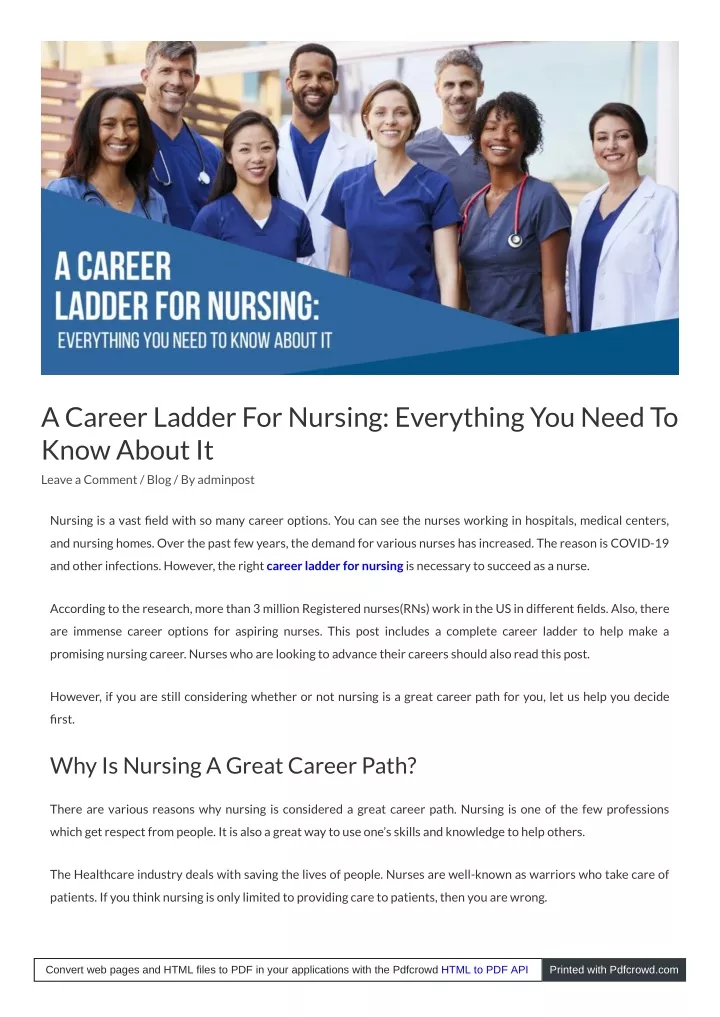 a career ladder for nursing everything you need