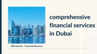 comprehensive financial services in Dubai