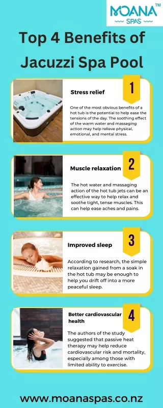 Top 4 Benefits of Jacuzzi Spa Pool