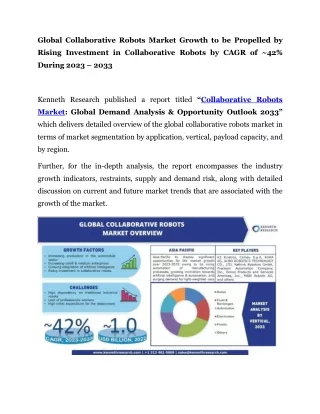global collaborative robots market growth