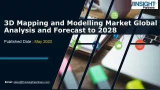 3D Mapping and Modelling Market Size, Share, Trends, Forecast to 2028