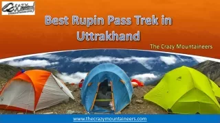 Rupin Pass Trek 2021 | Book Now