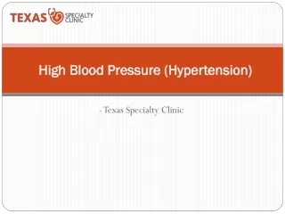 What is High Blood Pressure (Hypertension)?