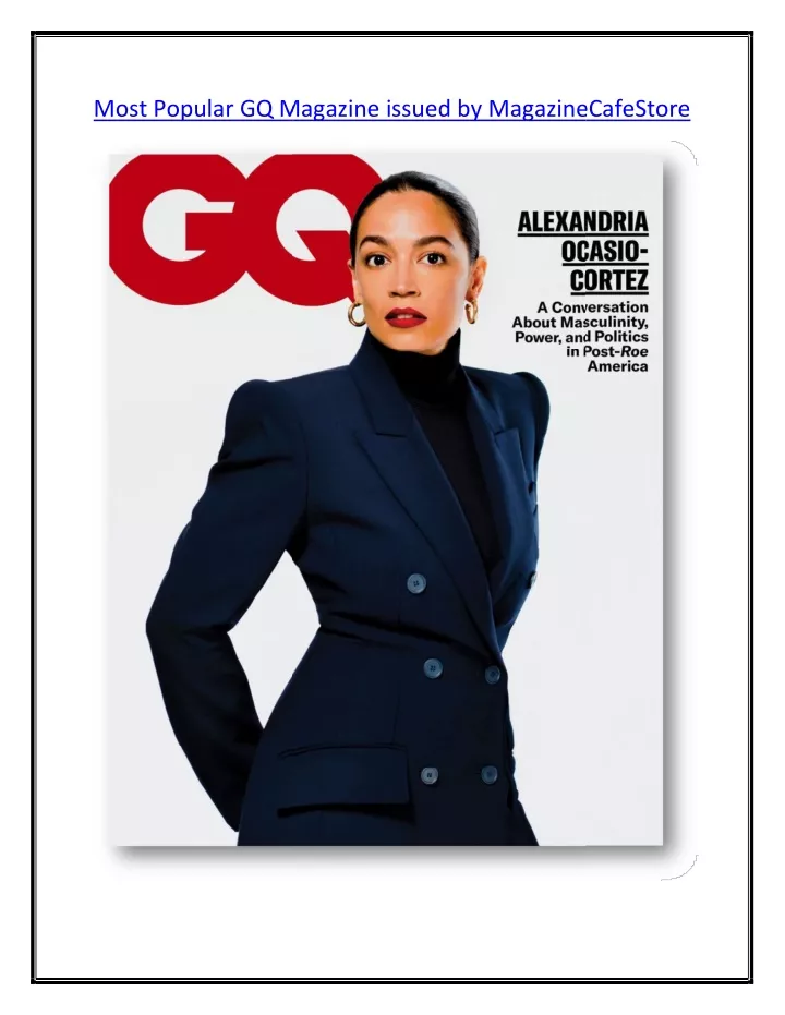 most popular gq magazine