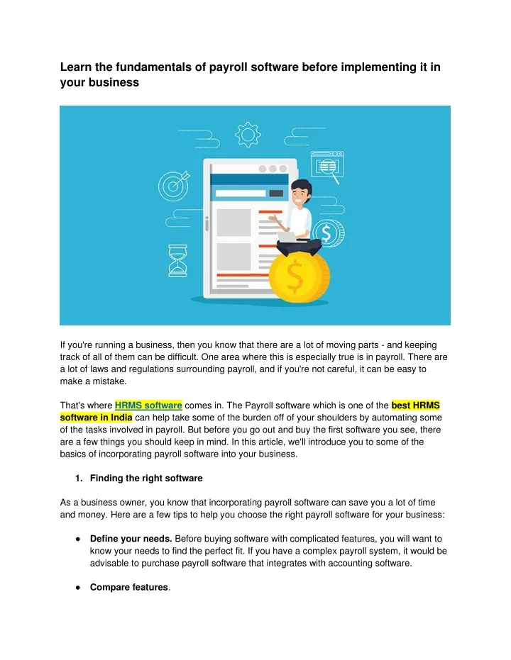 learn the fundamentals of payroll software before