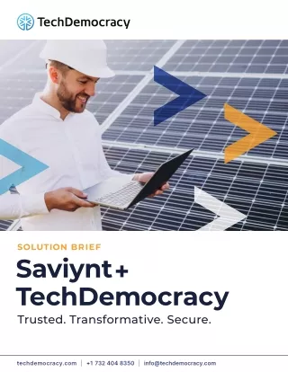 Saviynt TechDemocracy  Solution Brief-Techdemocracy