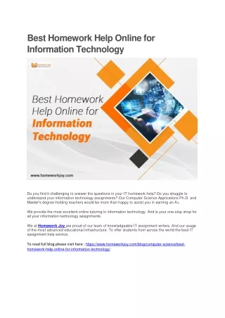 best homework help online for information
