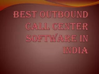 best outbound call center software in india