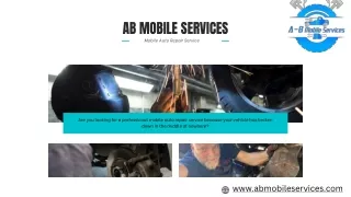 Get back on the road by searching for a mobile welding service near me