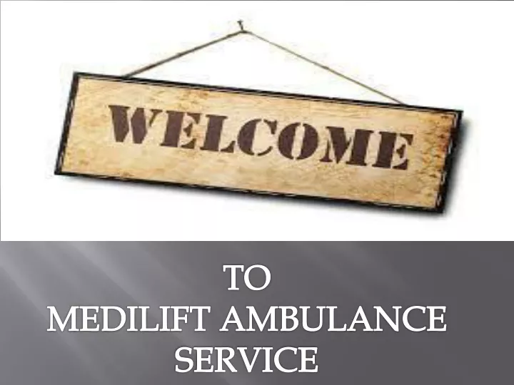 to medilift ambulance service