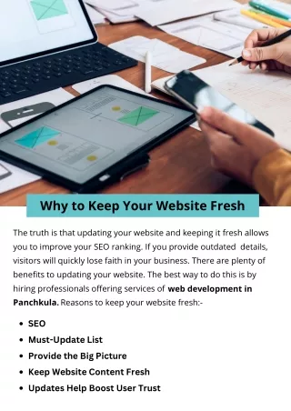 why to keep your website fresh