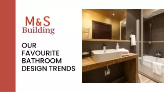 our favourite bathroom design trends