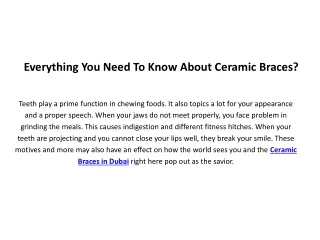everything you need to know about ceramic braces