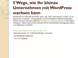 5 Wege, wie Ihr kleines Unternehmen mit WordPress wachsen kann