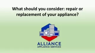 Appliance repair services: Vienna